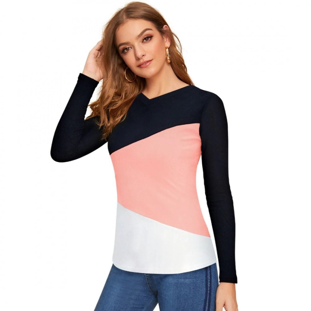VASTRAA Peach T-Shirt – Stretch Comfort Fit