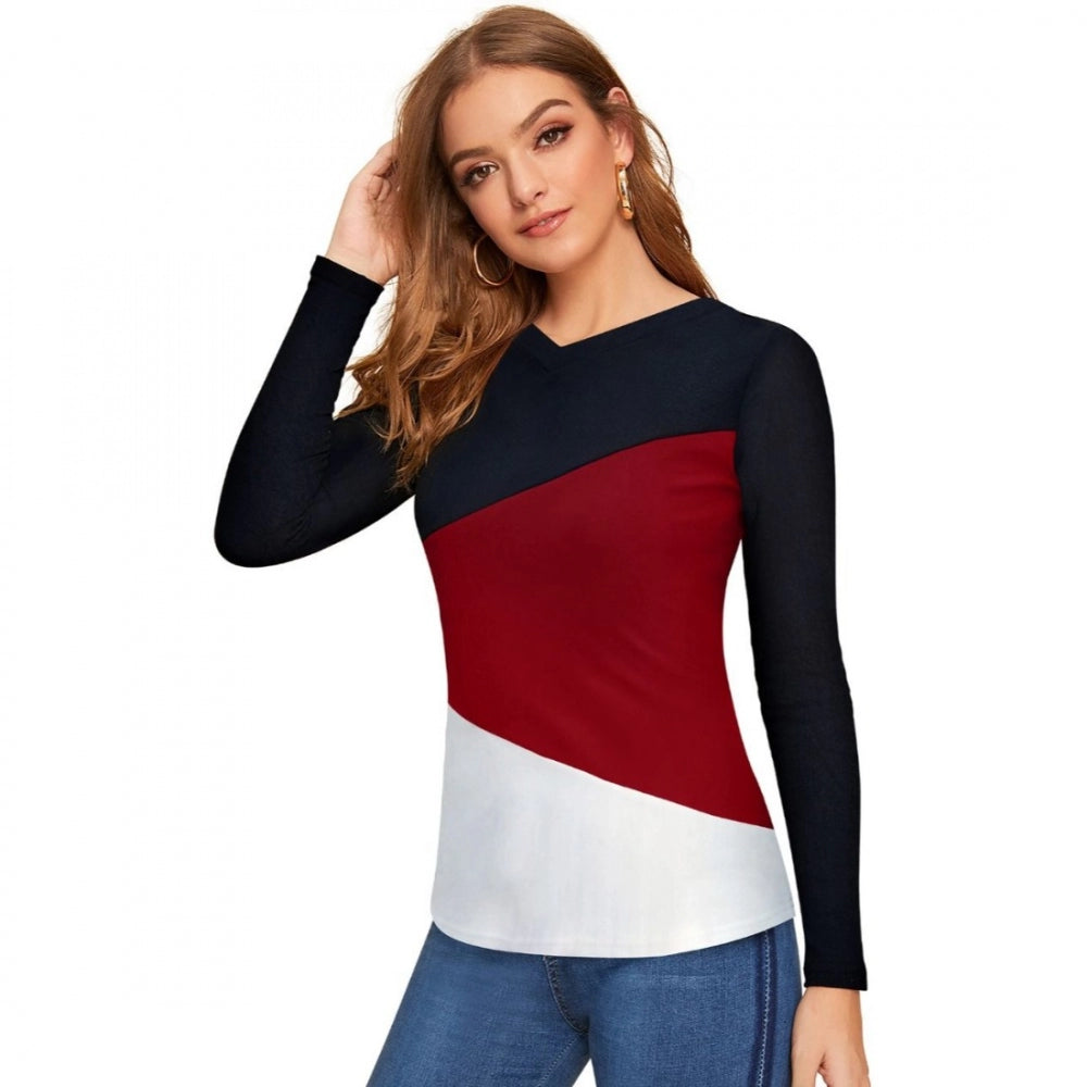 VASTRAA  Maroon T-Shirt – Stretch Comfort Fit