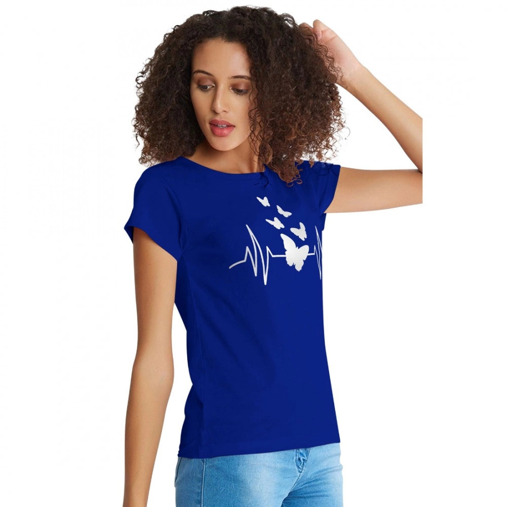 VASTRAA Royal Blue T-Shirt – Cotton | Stylish Everyday Wear