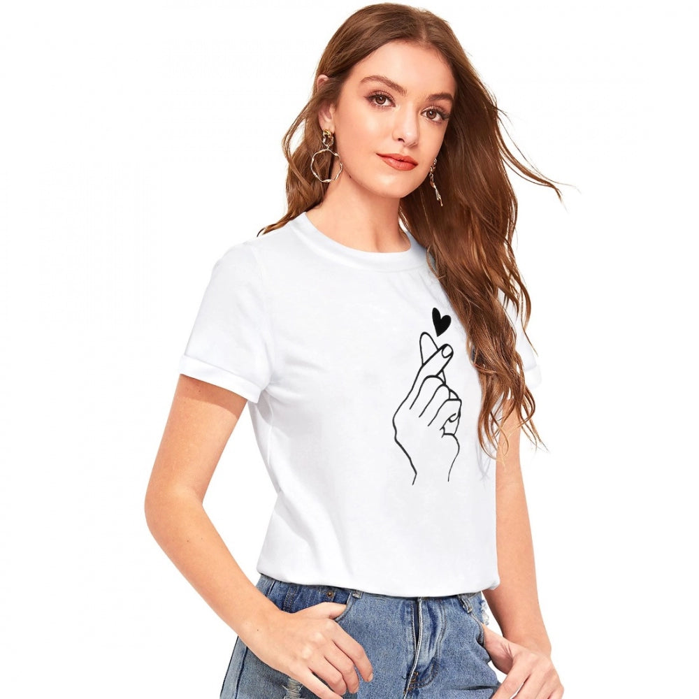 VASTRAA  White Cotton T-Shirt – Everyday Comfort