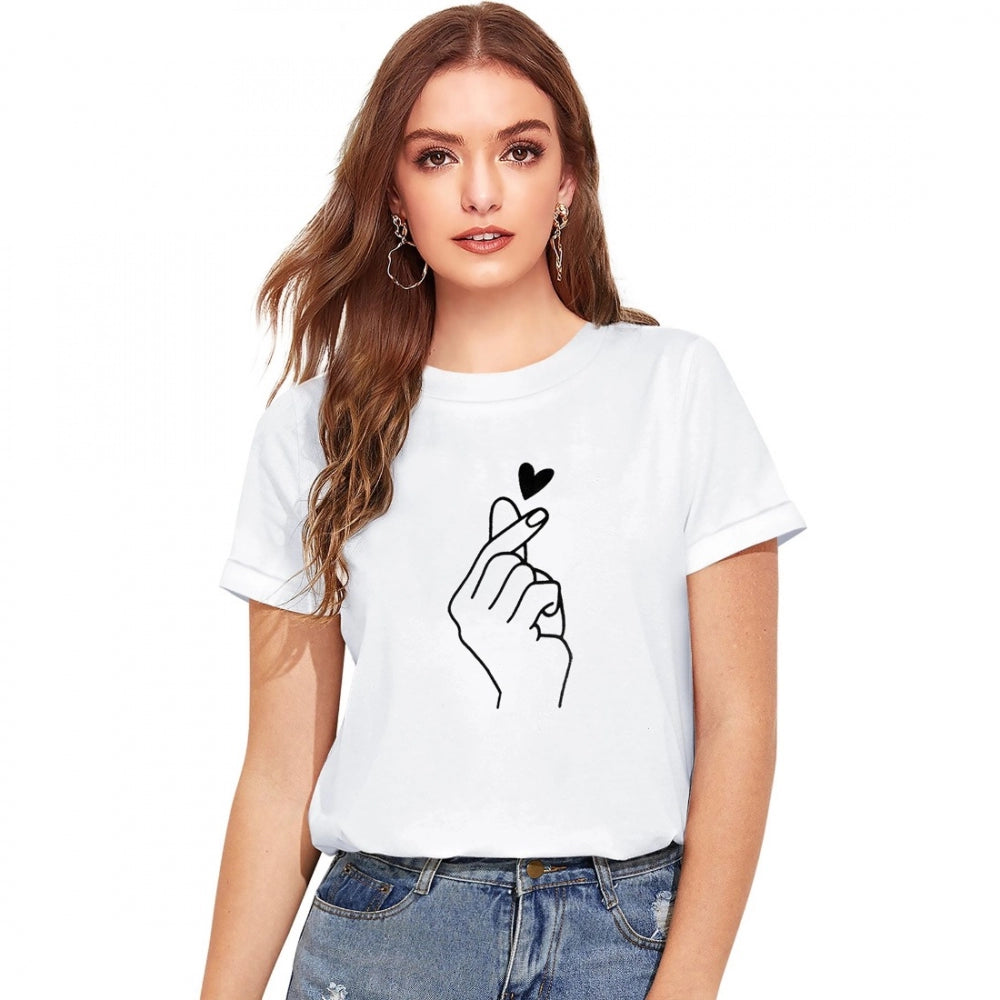 VASTRAA  White Cotton T-Shirt – Everyday Comfort