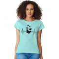 VASTRAA  Sea Green Cotton T-Shirt – Everyday Comfort