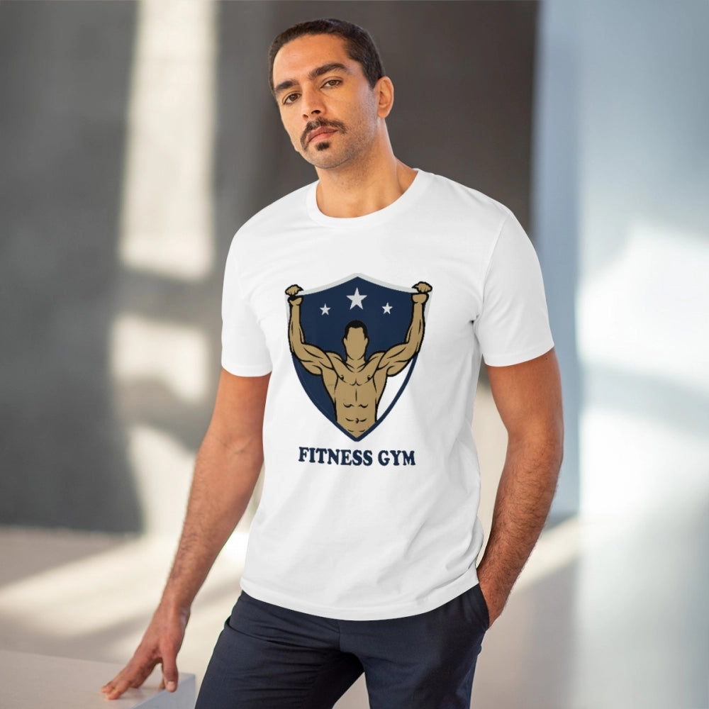 VASTRAA Men’s “Fitness Gym” PC Cotton Graphic T-Shirt