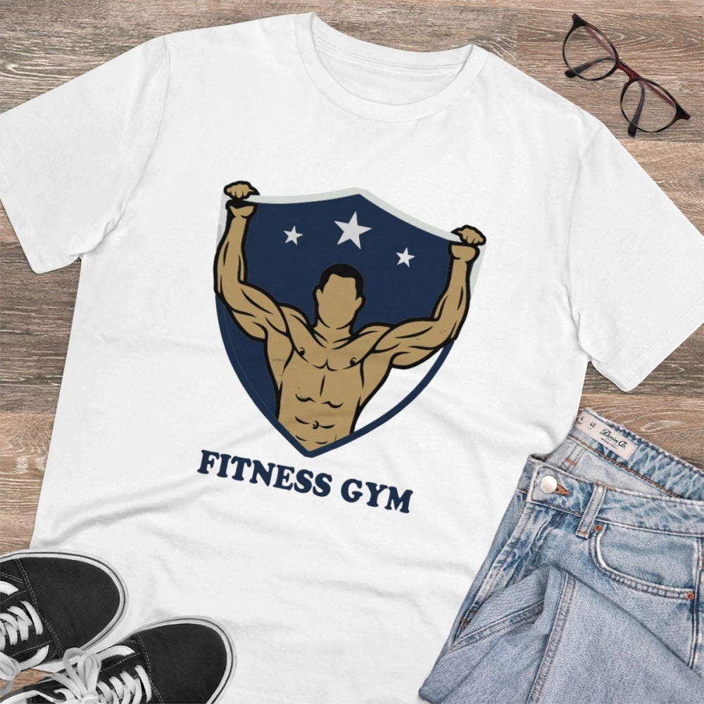VASTRAA Men’s “Fitness Gym” PC Cotton Graphic T-Shirt