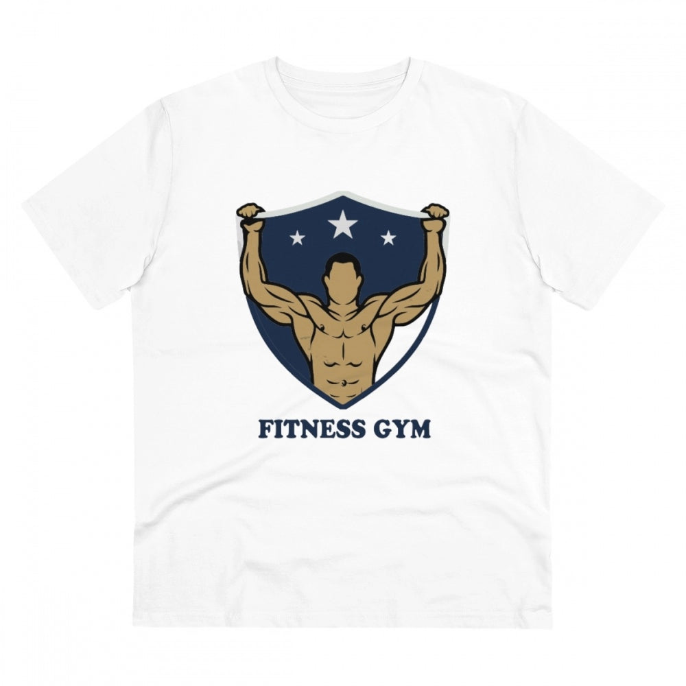 VASTRAA Men’s “Fitness Gym” PC Cotton Graphic T-Shirt