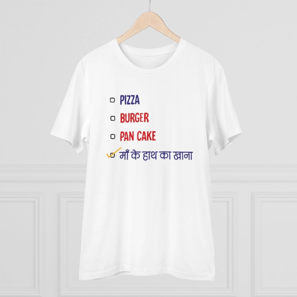 VASTRAA Men’s PC Cotton “Pizza Burger Pancake Maa Ke Hath Ka Khana”