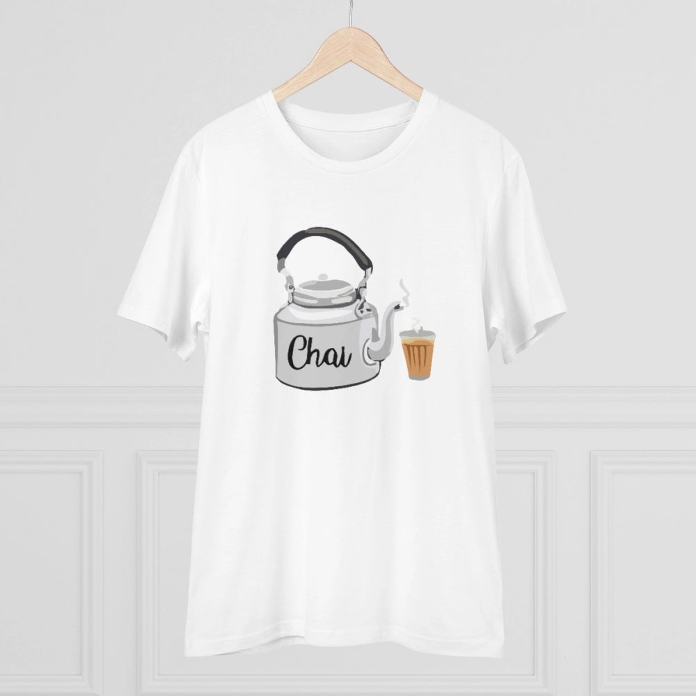 VASTRAA Men’s PC Cotton “Chai” Printed T-Shirt