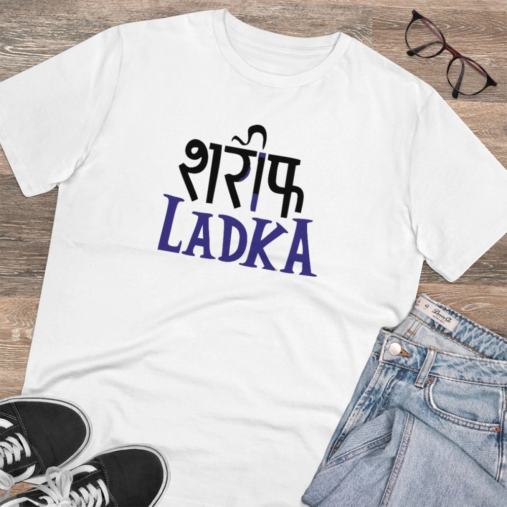 VASTRAA Men’s PC Cotton “Sharif Ladka” Printed T-Shirt