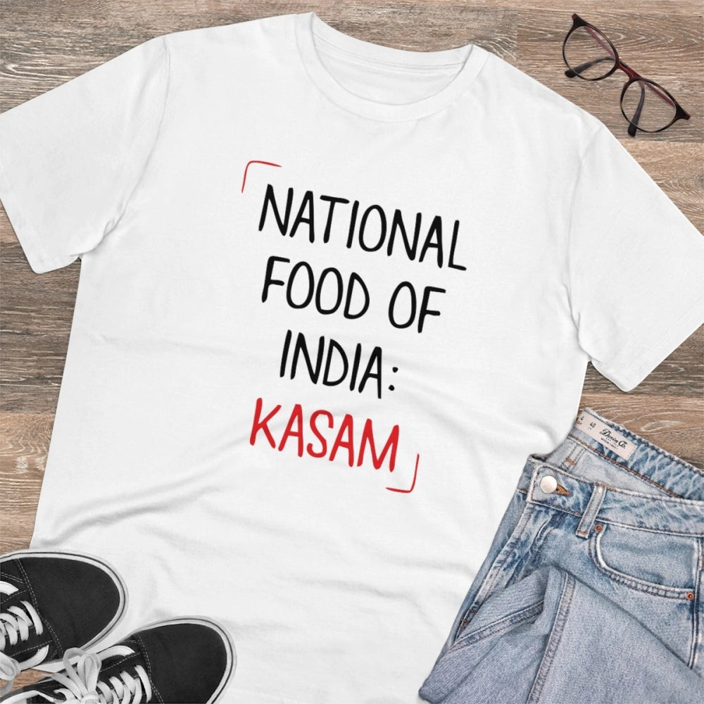 VASTRAA Men’s PC Cotton “India Kasam” Printed T-Shirt