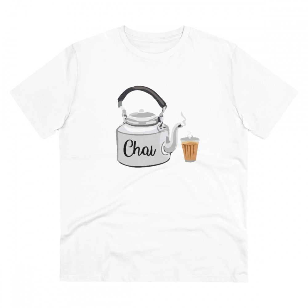 VASTRAA Men’s PC Cotton “Chai” Printed T-Shirt