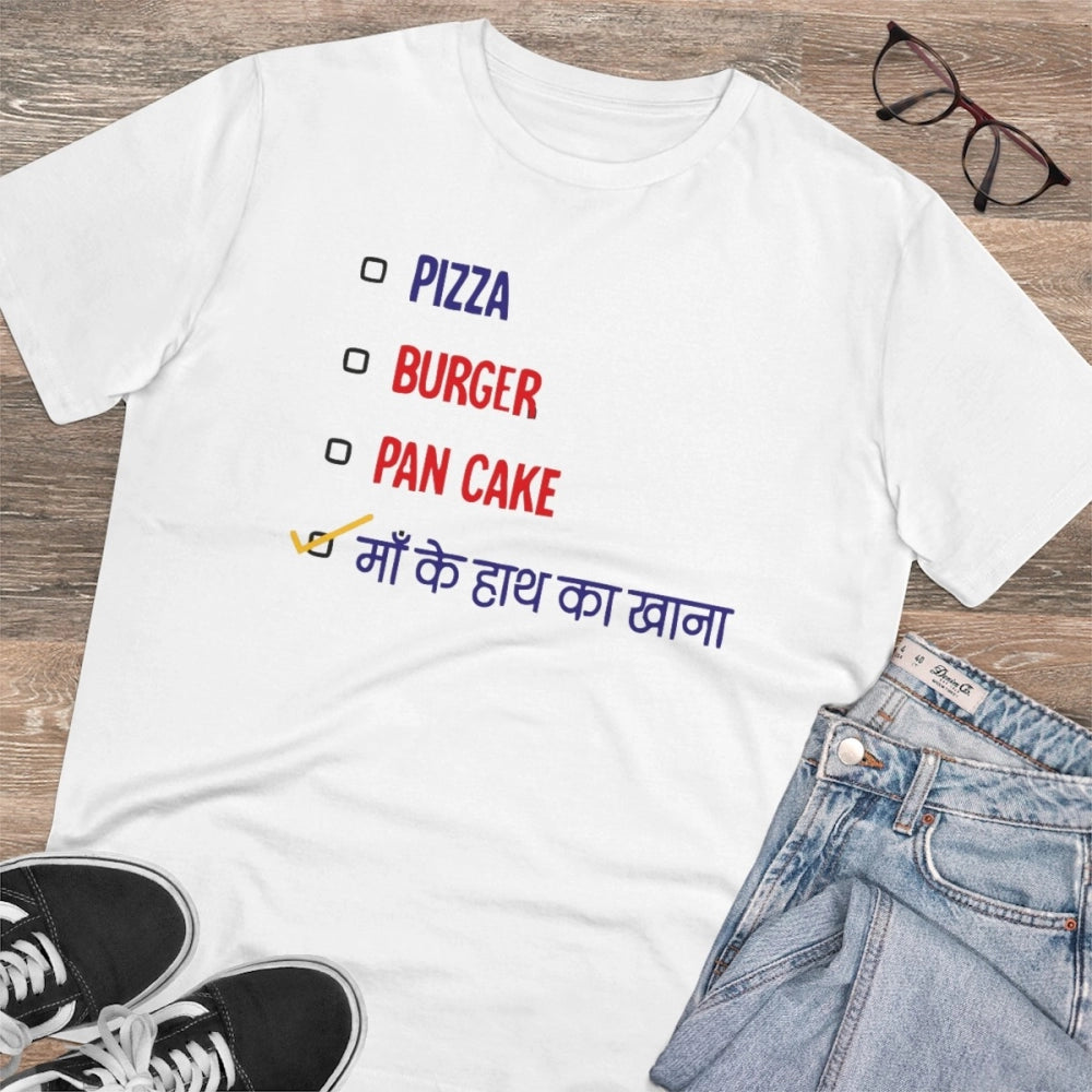 VASTRAA Men’s PC Cotton “Pizza Burger Pancake Maa Ke Hath Ka Khana”