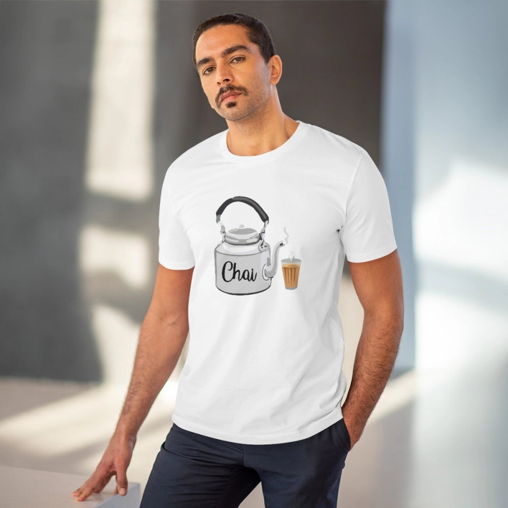 VASTRAA Men’s PC Cotton “Chai” Printed T-Shirt