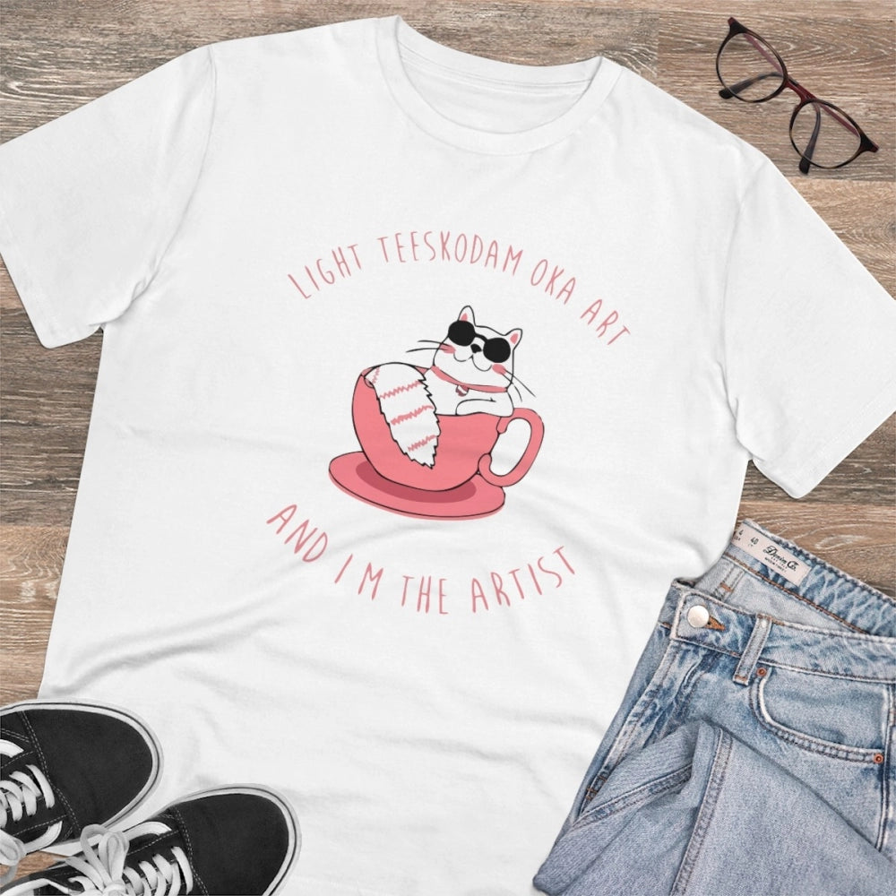 VASTRAA Men’s PC Cotton “I’m the Artist” Printed T-Shirt