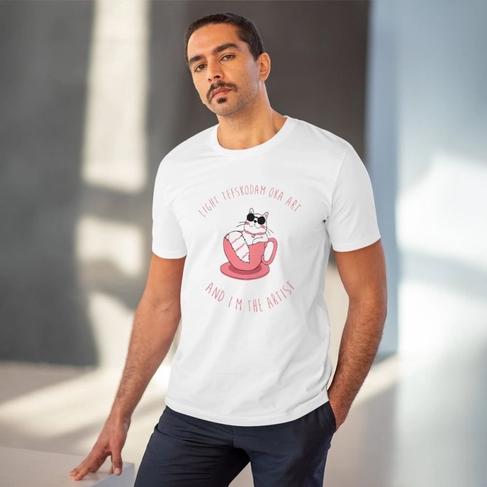 VASTRAA Men’s PC Cotton “I’m the Artist” Printed T-Shirt