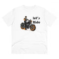 VASTRAA Men’s “Let’s Ride” Printed Cotton-Blend Round Neck T-Shirt