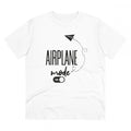 VASTRAA Men’s “Airplane Mode On” Printed Cotton-Blend Round Neck T-Shirt