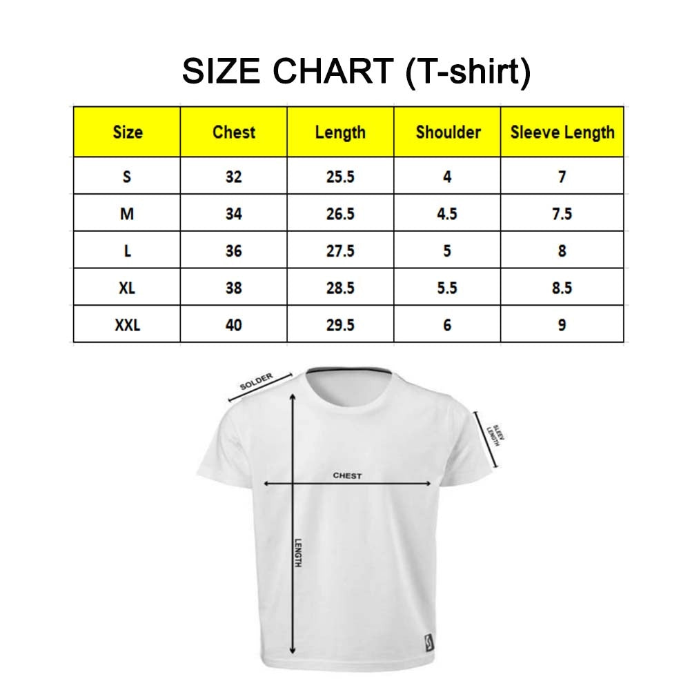VASTRAA Men’s PC Cotton “Chai” Printed T-Shirt