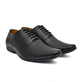 VASTRAA Men’s Faux Leather Formal Lace-Up Shoes (Black)