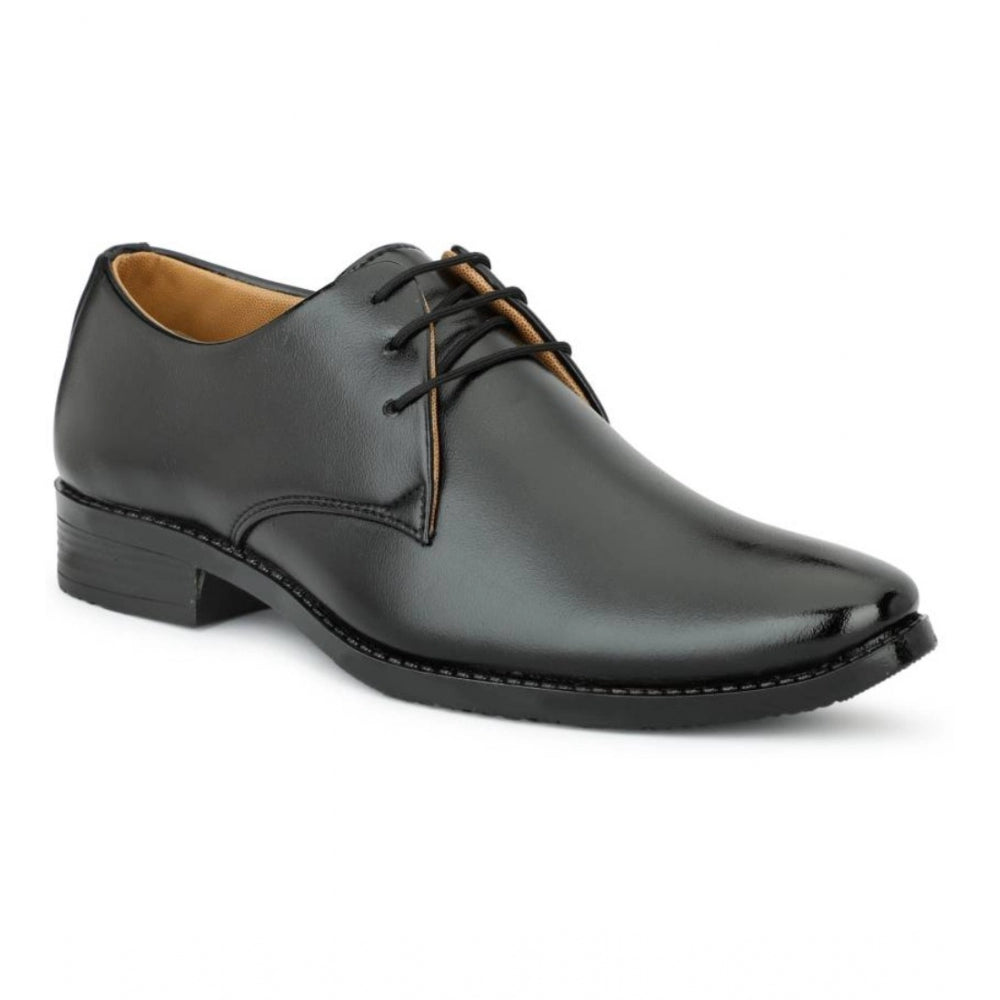 VASTRAA Men’s Faux Leather Formal Lace-Up Shoes
