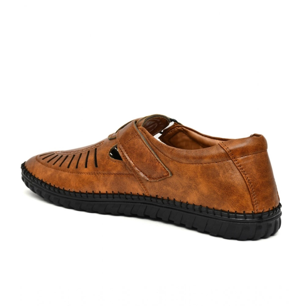 VASTRAA Men’s Faux Leather Sandals