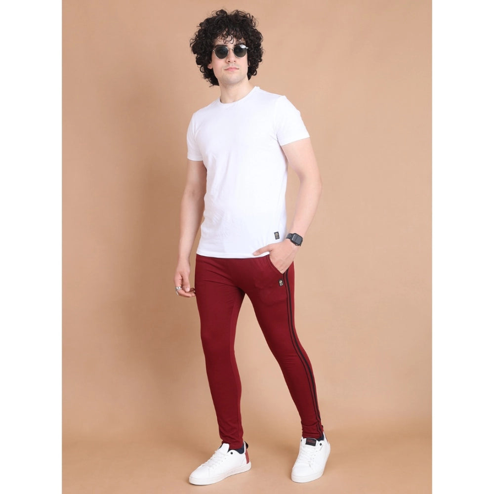 VASTRAA Men’s Cotton Striped Track Pants