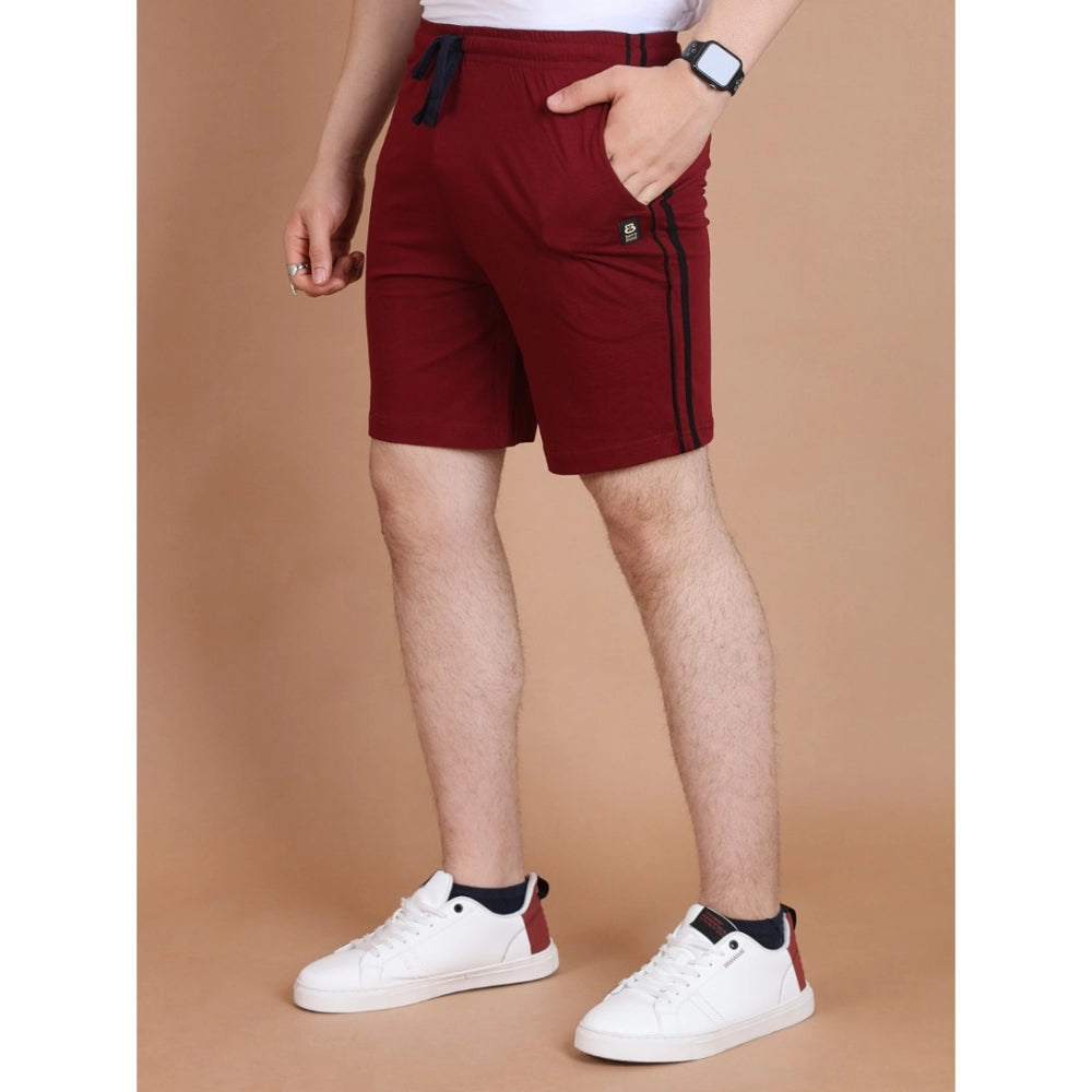 VASTRAA Men’s Cotton Striped Shorts