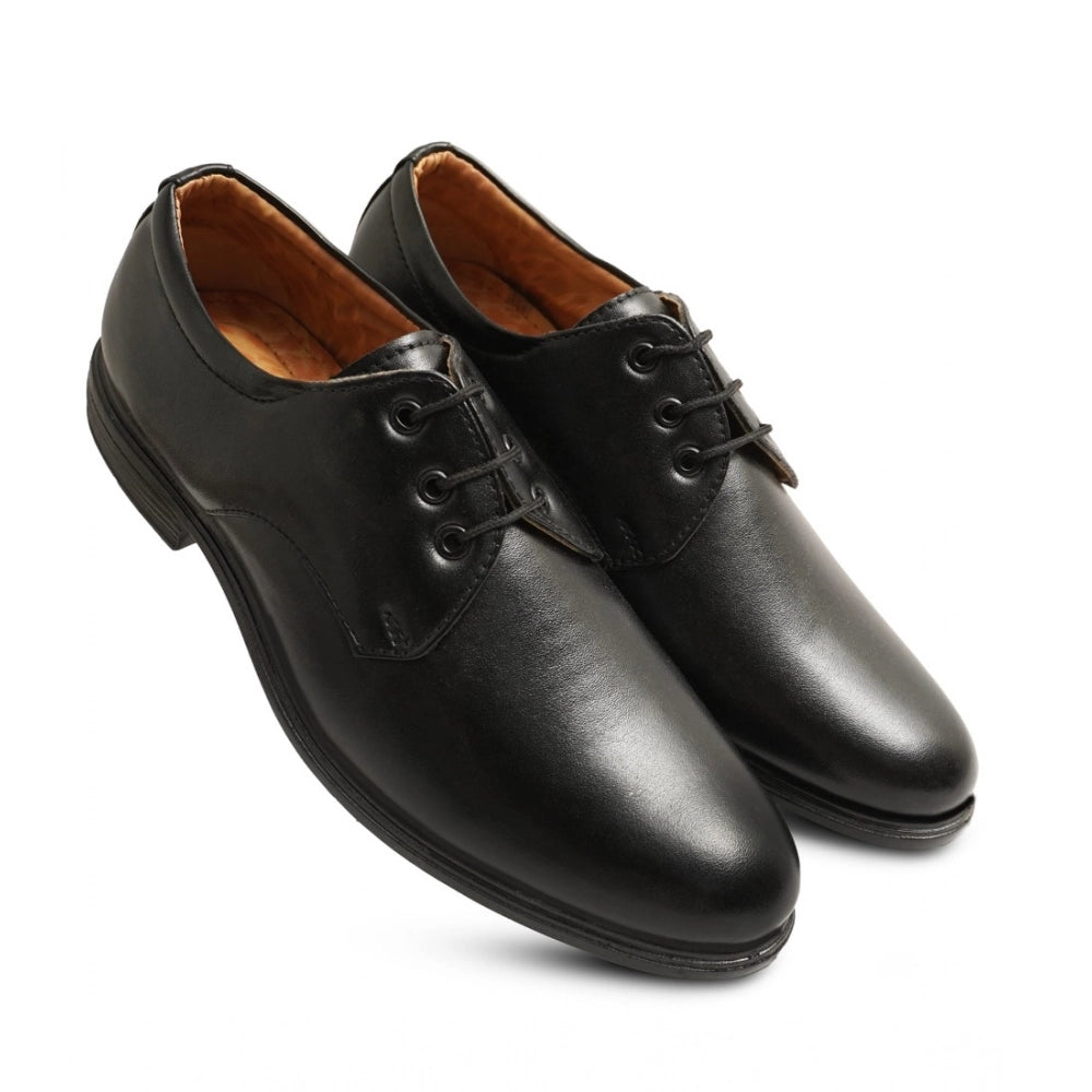 VASTRAA Men’s Faux Leather Lace-Up Formal Shoes