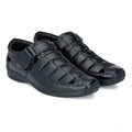 VASTRAA Men’s Faux Leather Velcro Sandals