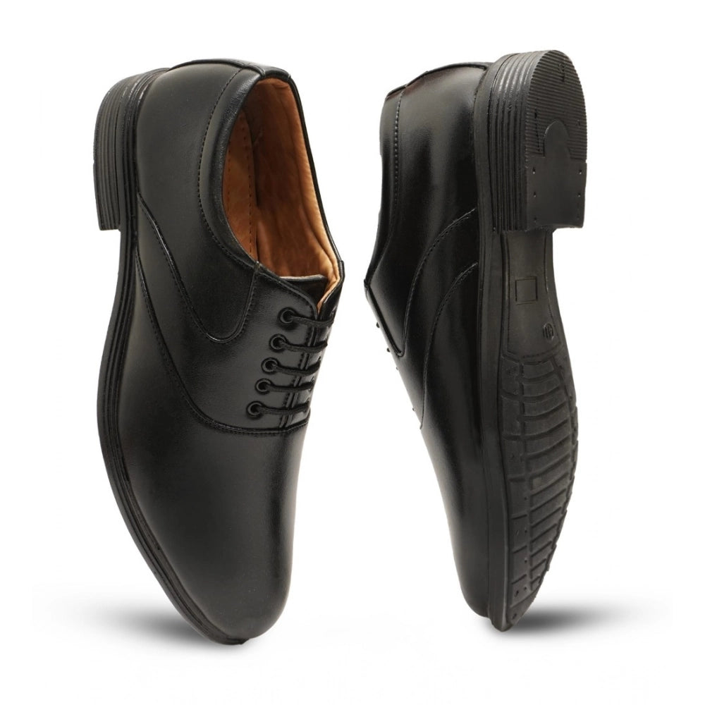 VASTRAA Men’s Faux Leather Lace-Up Formal Shoes