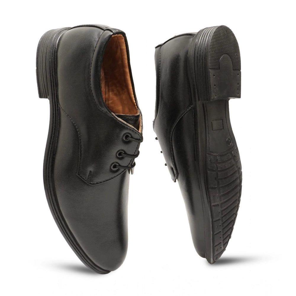 VASTRAA Men’s Faux Leather Lace-Up Formal Shoes