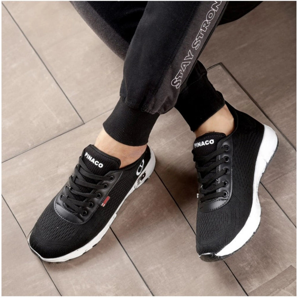 VASTRAA Men’s Mesh Lace-Up Casual Shoes