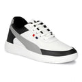 VASTRAA Men’s White Synthetic Lace-Up Sneakers